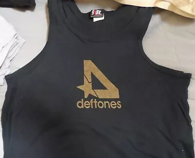 DEFTONES - Ribbed Black Tank Top T-shirt ~Never Worn~ M • $31.48