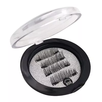 Extended Natural False Eyelashes 3D Faux Mink Magnet Lashes Magnetic Eyelashes • £5.17