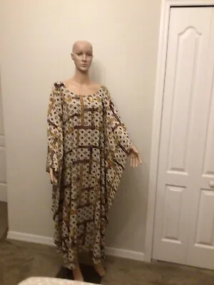 100% Italian Silk Mumu Dress One Size Fits All  • $44.99