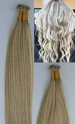 18 22  100grs125sI Tip (Stick Tip) Fusion Remy Human Hair Extensions #18/613 • $139.99