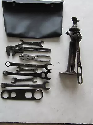 Model T Ford/ford Script Tool Kit With New Tool Bag   9 Tools And Jack- • $200