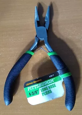 Pittsburgh 4-3/4 Inch Long Nose Mini Pliers : New With Fast Shipping • $7.20