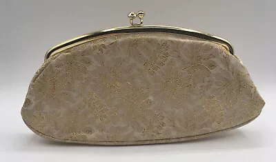 Vintage Evening Bag Avon By Kadin  Evening Lights  Gold Brocade On Cream Retro • $15