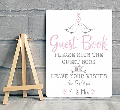 £6.95 • Buy A5 Metal Guest Book Wishing Well Tree Hearts Sign Wedding Civil Partnership 