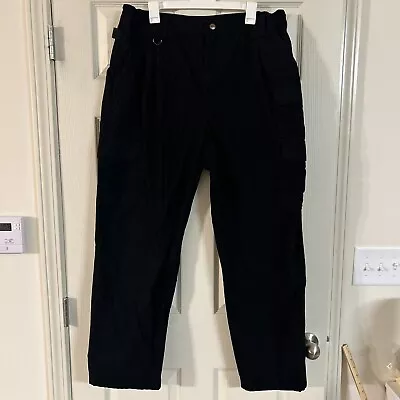 5.11 Tactical Pants Men's Size 38x32 Black Cargo Workwear 211478 Minimal Wear • $26.99