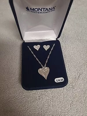 Montana Silversmiths Just My Heart Necklace Silver Finish • $39.99