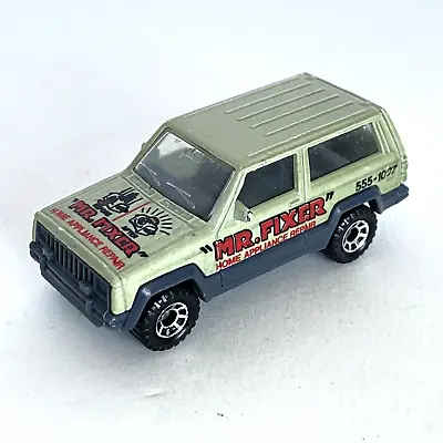 Matchbox Jeep Cherokee Mr. Fixer Home Appliance Repair Green Diecast 1:58 • $6.99