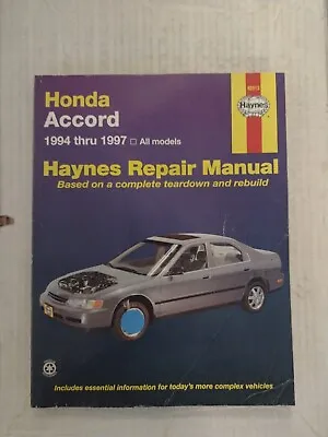 Honda Accord 1994-1997 Haynes Repair Manual 42013 • $14.67