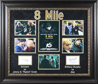 Eminem & Brittany Murphy 8 Mile Authentic Signed Framed Display JSA & BAS LOA • $4973.56