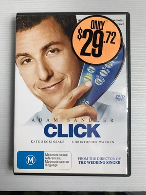 $8.97 • Buy CLICK Adam Sandler Kate Beckinsale Walken DVD R4 Movie