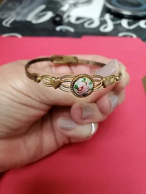 Vintage Brass Bangle Bracelet  • $18