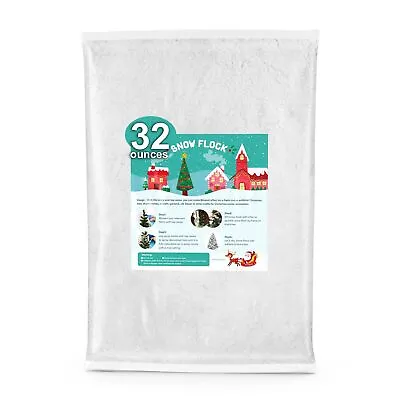 Instant Snow Powder 32 Ounces Fake Artificial Snow Flock Magic Snow Decoratio... • $19.27