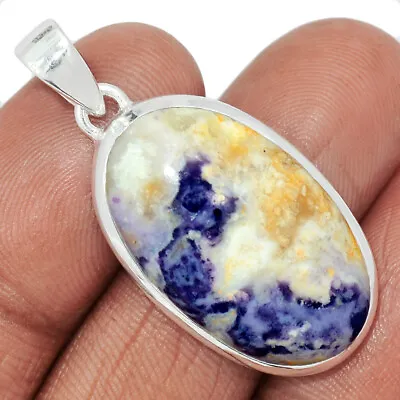 Natural Violet Flame Opal - Mexico 925 Sterling Silver Pendant Jewelry CP24552 • $19.99