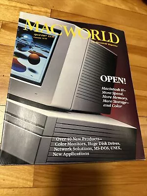 Macworld April 1987 Vintage Apple Magazine MINT CONDITION • $150