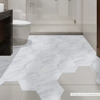 $13.98 • Buy Waterproof Bathroom Floor Tile Sticker Self Adhesive Marble Vinyl Flooring PVC