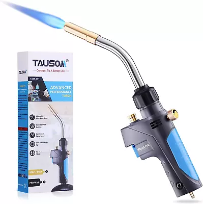 Propane Torch Head Heat 3600℉ Mapp/Map Gas Torch Trigger Start Gas Torch For Sol • $43.79