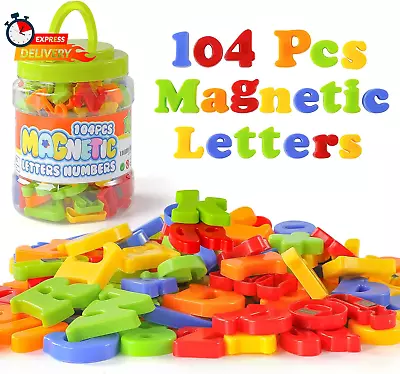 Magnetic Letters Numbers Alphabet ABC 123 Fridge Magnets Preschool Educational • $14.13