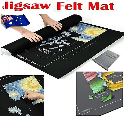 Jigsaw Puzzle Jumbo Roll Up Mat Felt Large Storage Pad Kit Toys Fun Inflator AUS • $16.99