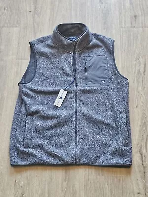 Onward Reserve Heather Fleece Full Zip Vest Grey Men's X-Large • $59.99