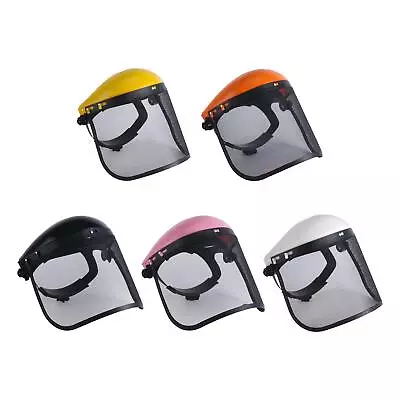 Chainsaw Face Shield Protection With Metal Mesh Visor For Gardening • £9.94