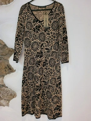 £19.50 • Buy Peruvian Connection Jacquard Knit Fit & Flare Dress - Size 8 