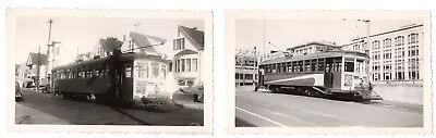 2 Trolley Photos San Francisco Market Street 1943  Trains Railroad Vintage Old • $7.99
