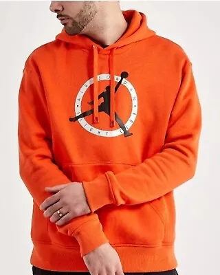 Jordan Flight MVP Hoodie - Rush Orange - FB7050 817 - Men's Size S • $54.98