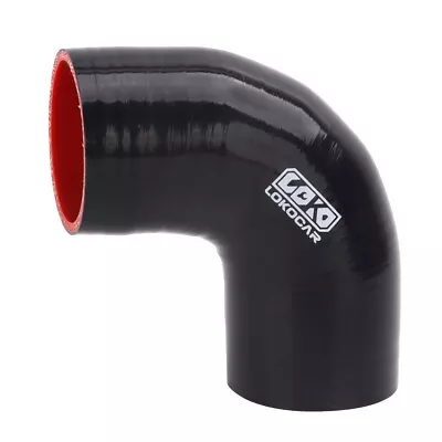 Silicone Elbow Coupler Bend Hose 3  76mm Turbo Joiner Pipe 90° Degree Black • $14.19