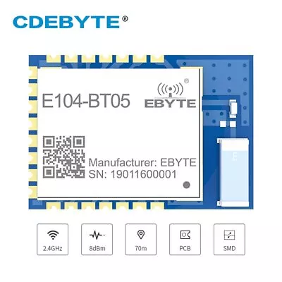 TLSR8266 Bluetooth BLE4.2 UART SMD Transceiver Low Power Wireless Module E104 • $2.23