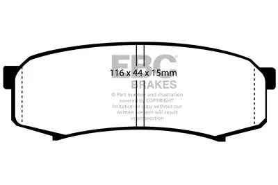 EBC Bluestuff Rear Brake Pads For Mitsubishi Shogun 3.2 TD (V98) LWB (2006 On) • $94.24