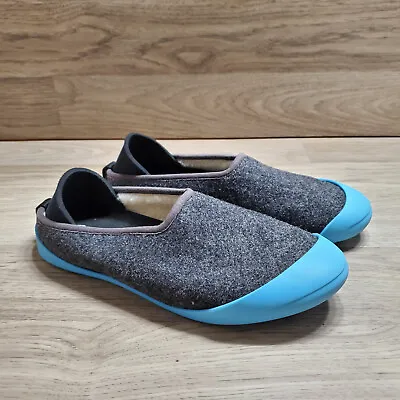 Mahabis Classic Slipper Slip On Comfort Shoes EU 41 Dark Grey Teal Turquoise • $24.99