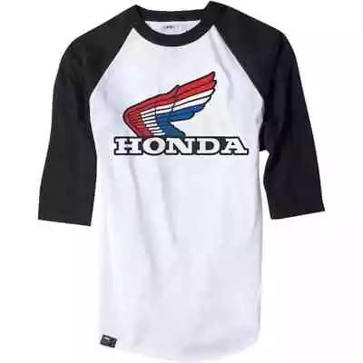 Factory Effex Official Honda Vintage Mens Three Quarter Sleeve Baseball T-Shirts • $36.95