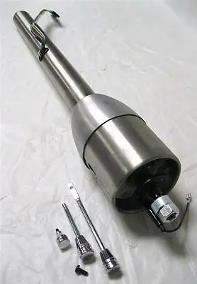 PLAIN Steel Raw Paintable 30  Tilt Street Rod Floor Shift Steering Column No Key • $159.50