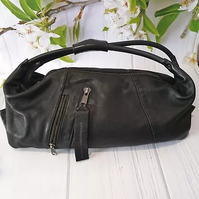 MANDARINA DUCK Black LEATHER HAND BAG Handbag Quality Luxury Elbow Ladies Grab • £29