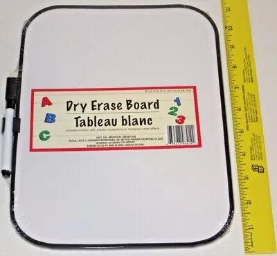 Dry Erase Board - W/Marker Eraser & Magnetic Strips To Attach Fridge Locker Work • $7.50