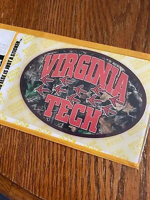 NCAA * Virginia Tech CAMO Decal * VT HOKIES * Outside Durable * NEW • $3.75