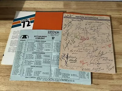 MIAMI DOLPHINS 72 1972 Book Undefeated Season AFL/NFL Autographs Super Bowl X • $149.99