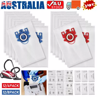 12/24x Vacuum Cleaner Dust Bags For Miele 3D C2 C3 S2 S5 S8 S5211 S5210 • $32.05