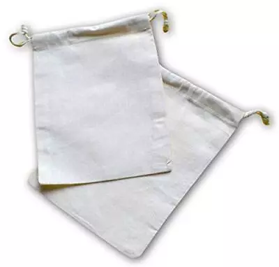 Premium Quality Reusable 5x7 Inches Cotton Double Drawstring Muslin Produce B... • $55.89