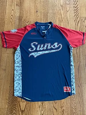 Hagerstown Suns Minor League Jersey #16 Red White Blue Game Worn Large Jersey • $91.95