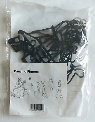 Dancing Figures & Music Notes Patchwork Cutters Set Cake Craft Supplies  - Used • £2.25