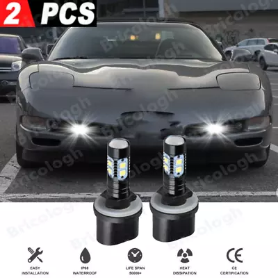 For 1997-2004 C5 Corvette HID 2x LED SUPER BRIGHT Fog Light Conversion Bulbs Kit • $11.46