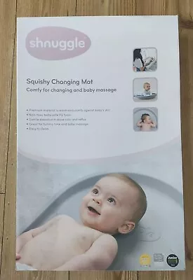 Shnuggle Squishy Baby Changing Mat - Easy Clean Comfortable Waterproof Changing • £26.27