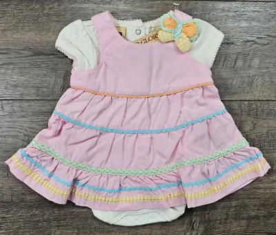 Baby Girl Clothes New Faded Glory Preemie 2pc Pink Butterfly Jumper Dress • $39.99