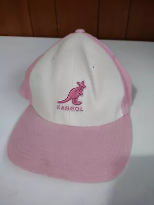 KANGOL Wool FlexFit Baseball Cap - Pink And White One Size Fits All • $16.95