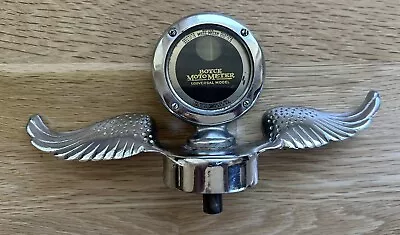 Vintage Hard To Find Boyce Motometer - Chrome Cap & Wings Universal Model • $95