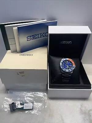 Mens Seiko 5M62-0A10 Pepsi Kinetic Divers Watch • £200