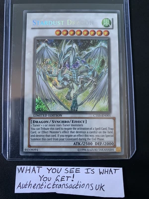 £21 • Buy Yugioh Stardust Dragon | CT05-EN001 | Secret Rare | Near Mint Limited Edition