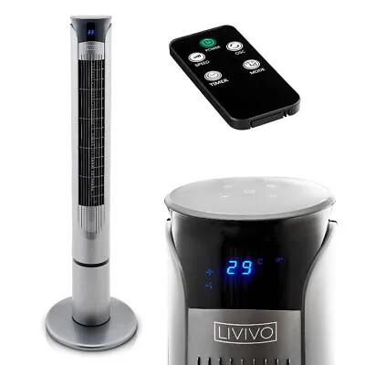 £59.94 • Buy 40” Oscillating Tower Fan Digital Remote Control Timer Ultra Slim Cooling Cool 