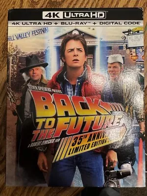 Back To The Future 4K Blu-ray 35th Anniversary Limited Edition Steelbook Boxset • $36